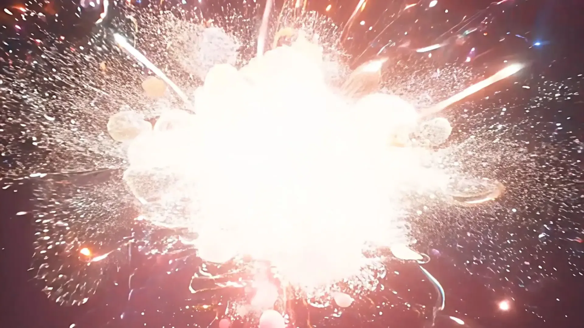 Radiant Particle Explosion Overlay for Dynamic Film Intros